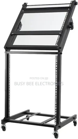 16u Mobile Dj Mixer Stand Rack Mount Rolling Stand