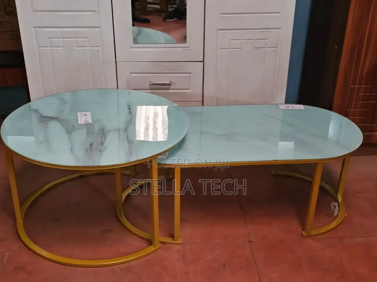 2 in 1 Marble Nesting Coffee Table