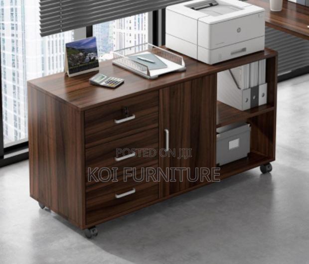 Office Cabinet : Wood Filing Cabinet With Lockable Drawers