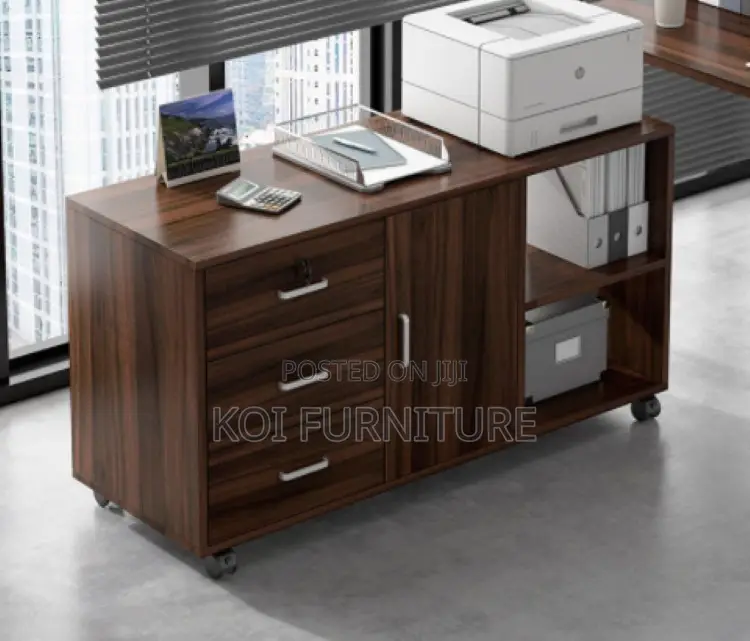 Office Cabinet : Wood Filing Cabinet With Lockable Drawers