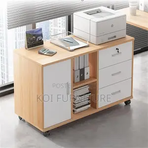 Office Cabinet : Wood Filing Cabinet With Lockable Drawers