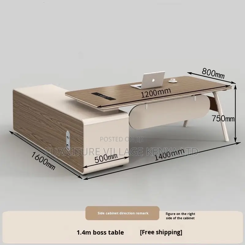 1600mm L-Shaped Managers Office Work Table