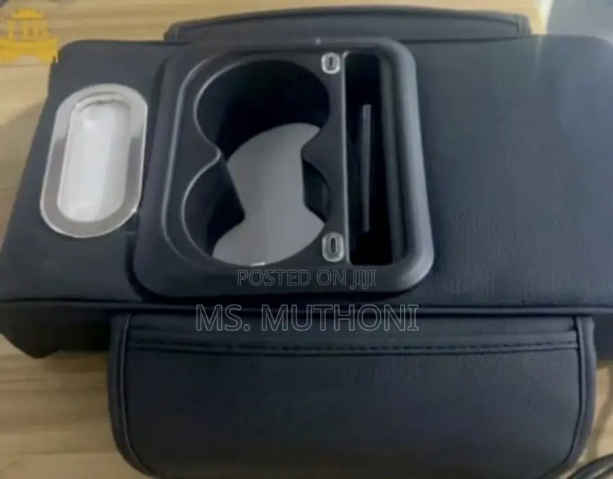 Car Amrest Cup Holder With Usb Charging Port Storage Box