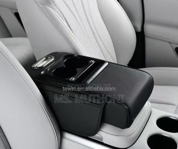 Car Amrest Cup Holder With Usb Charging Port Storage Box