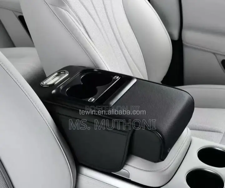 Car Amrest Cup Holder With Usb Charging Port Storage Box