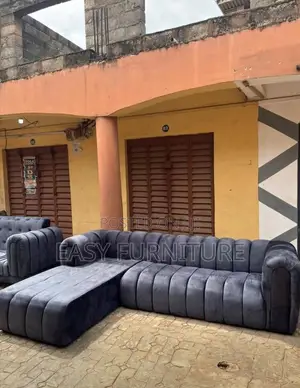 Black Cotton L Seat