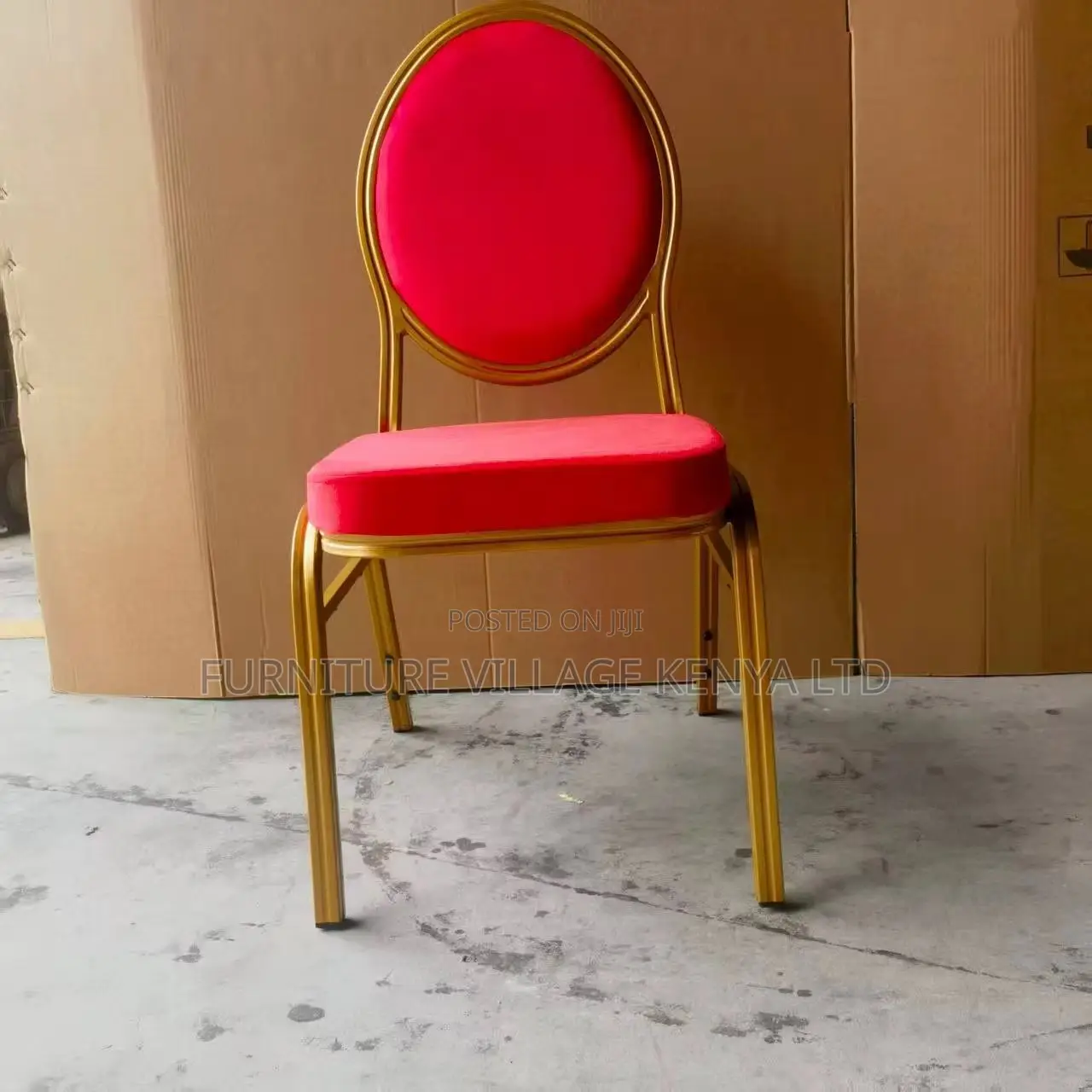 Fabric Armless Round Wedding/Boardroom Chair.