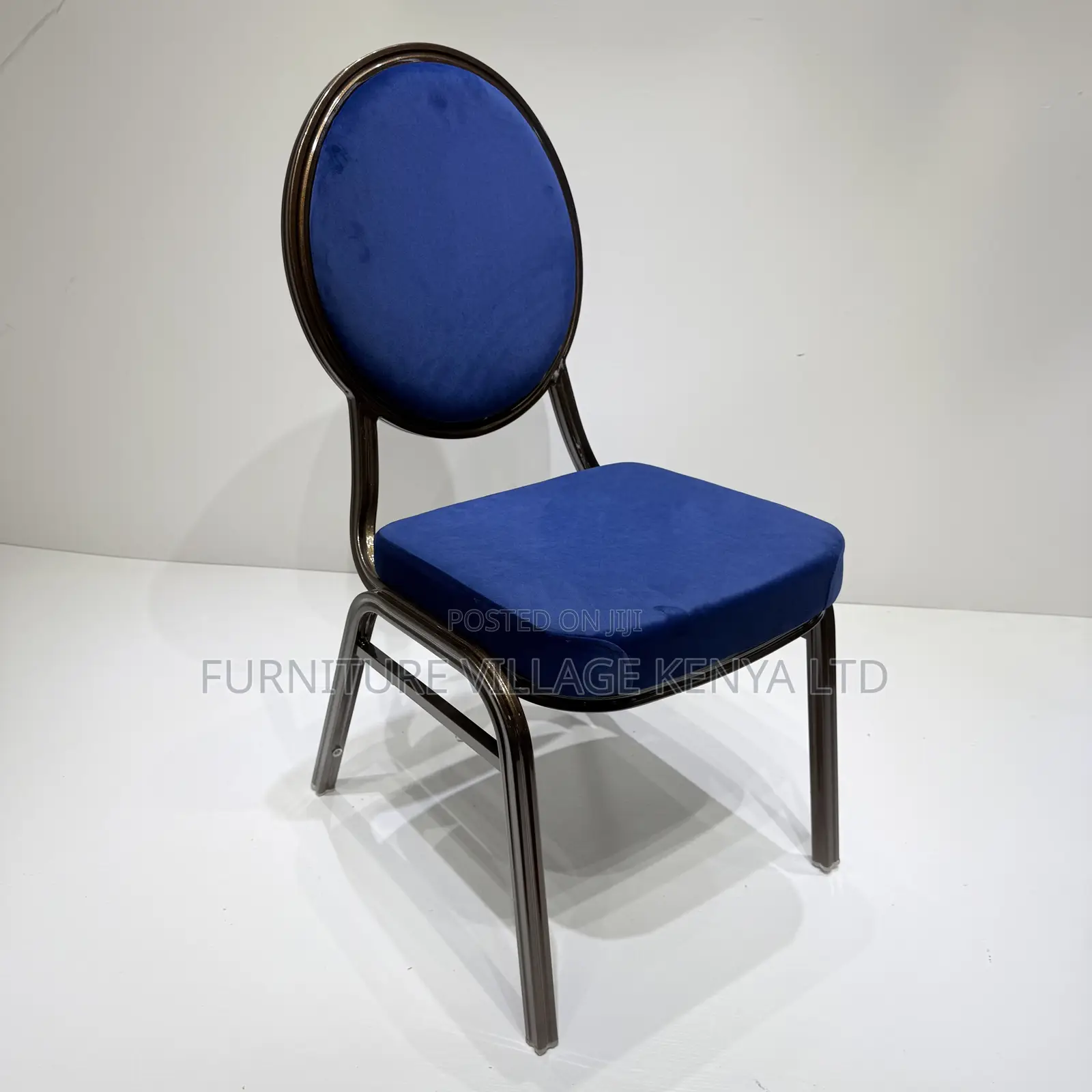 Fabric Armless Round Wedding/Boardroom Chair.