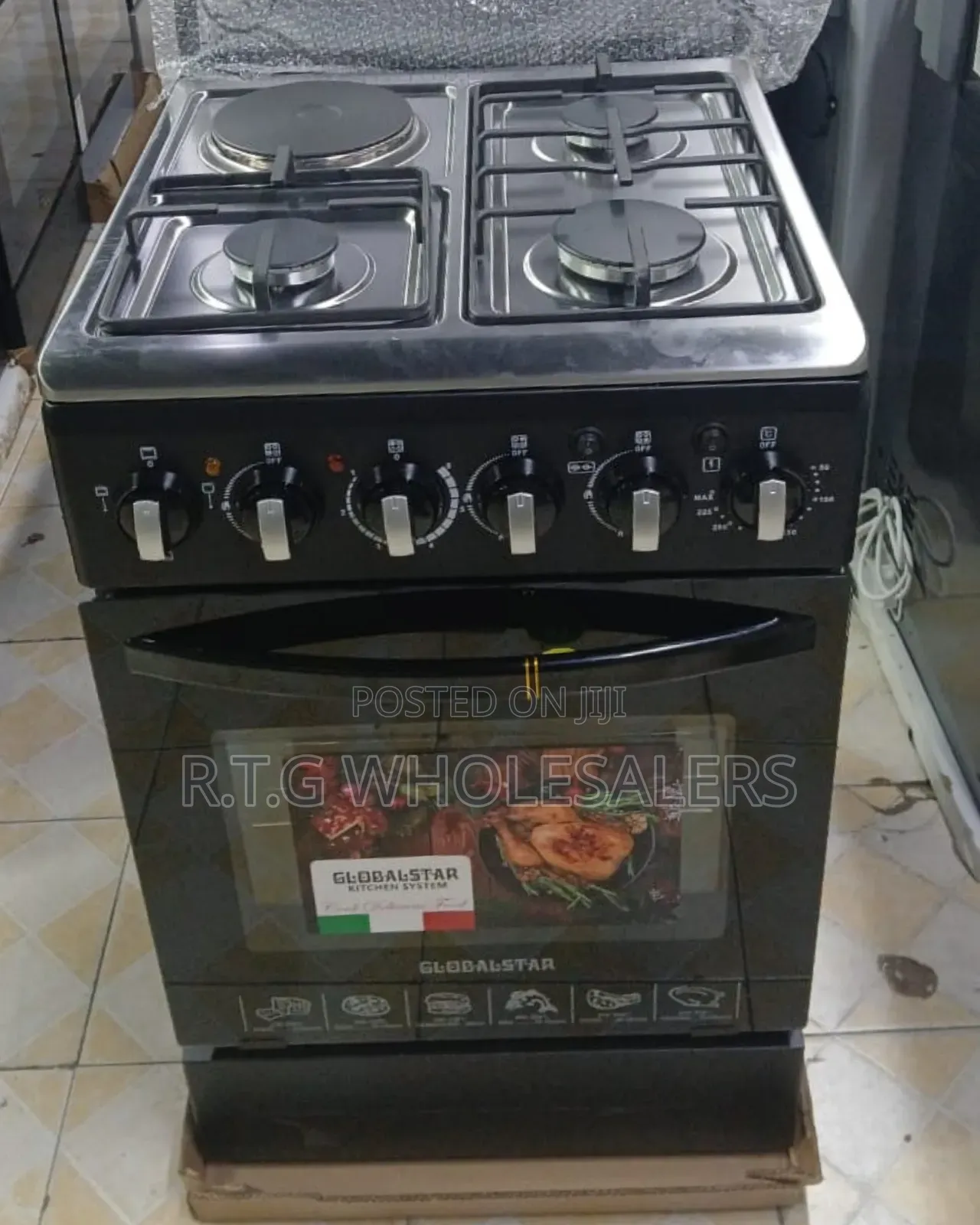 60×60 Globalstar Cooker – Gas + Electric Hotplate