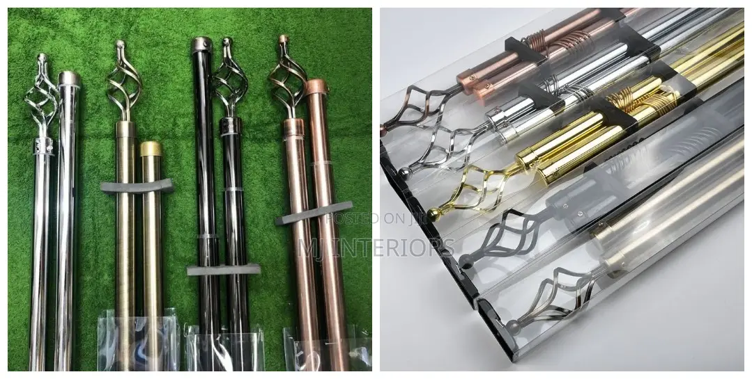 Elegant Imported Curtain Rods Perfect for Living Room Bedroom Use