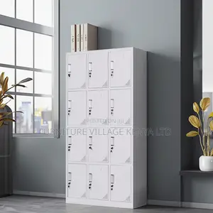 12-Swing Door's Metallic Durable Locker Cabinet