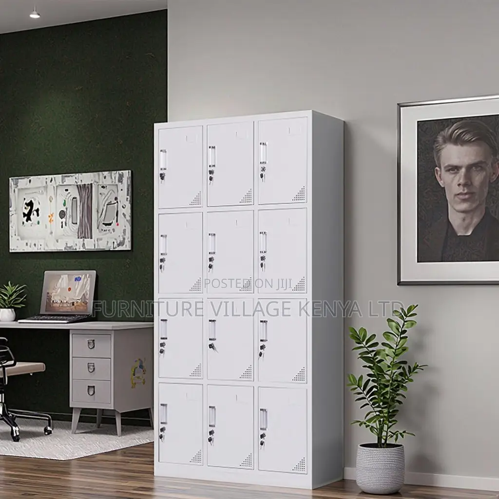 12-Swing Door's Metallic Durable Locker Cabinet