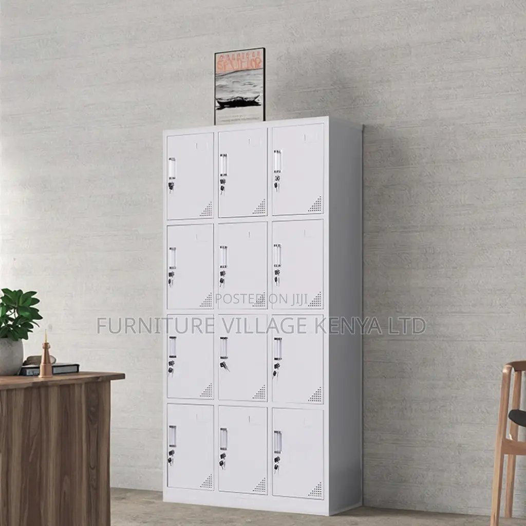 12-Swing Door's Metallic Durable Locker Cabinet