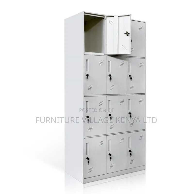 12-Swing Door's Metallic Durable Locker Cabinet