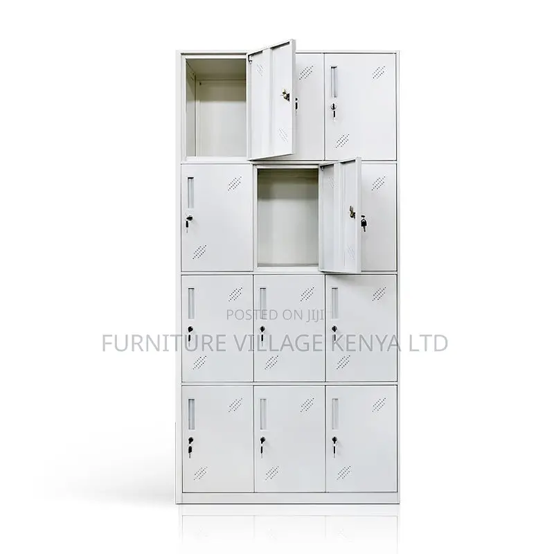 12-Swing Door's Metallic Durable Locker Cabinet