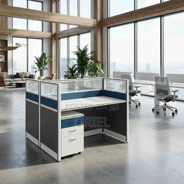 Office Workstation : 2 Way Office Workstation Desk