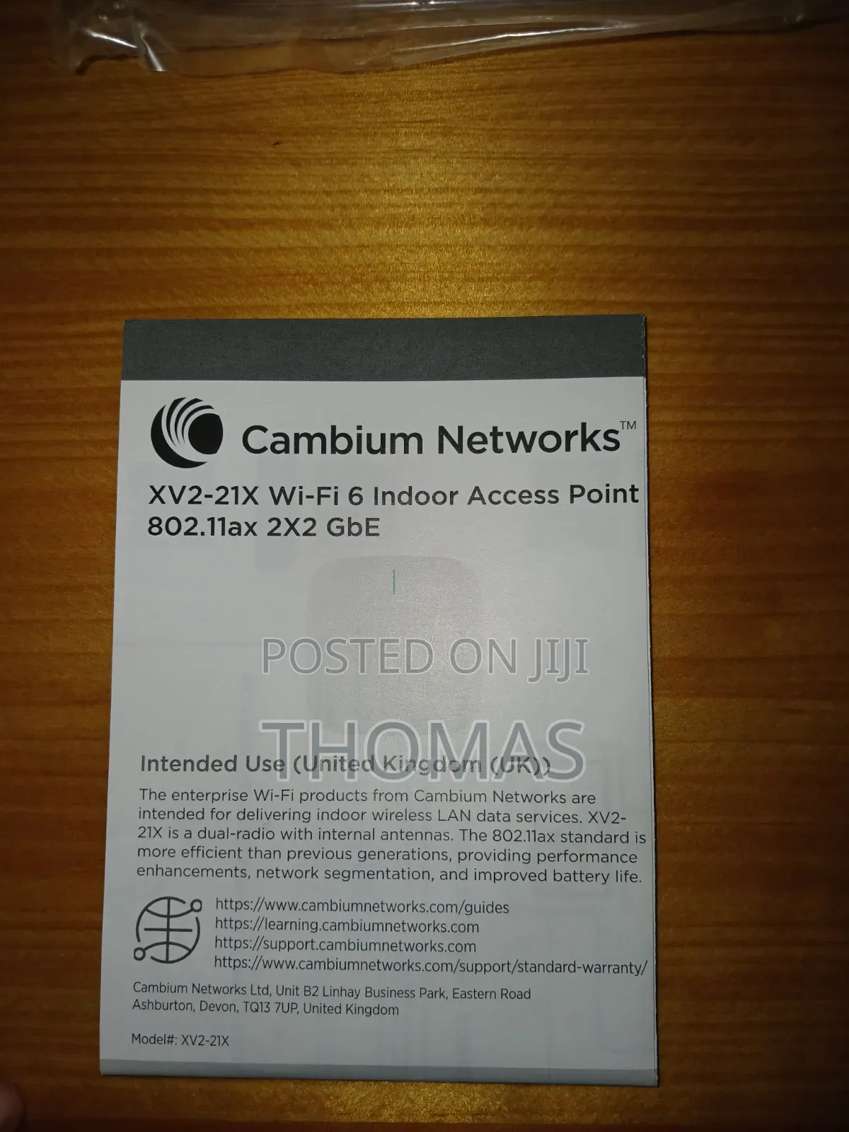 Xv2-21x Wi-fi6 2×2 Access Point