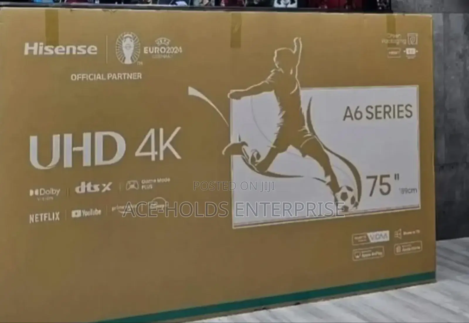 Uhd 75" Hisense A6 Series Qled Smart Vidaa Tv