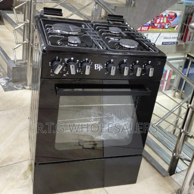 BJS 60x60 3+1 Elite Black Standing Cooker