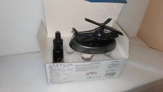Helicopter Theme Solar Air Freshener Sunlight Spin Propeller Blades