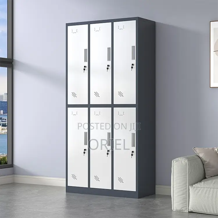 Office Cabinet : 6-Door Metal Locker Cabinet