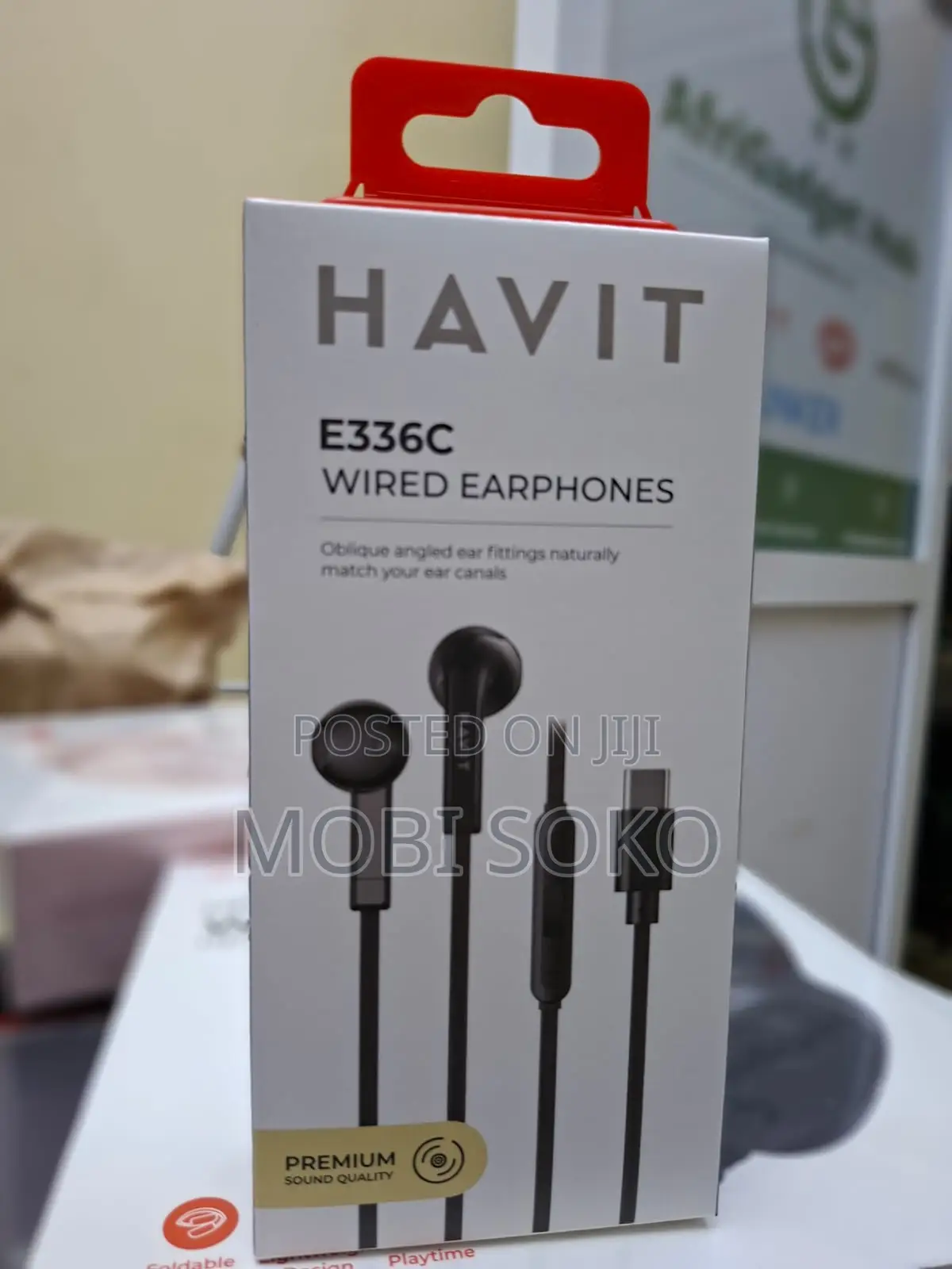Havit E336c Sport Stereo Metal Bass Wired Earphones Type C