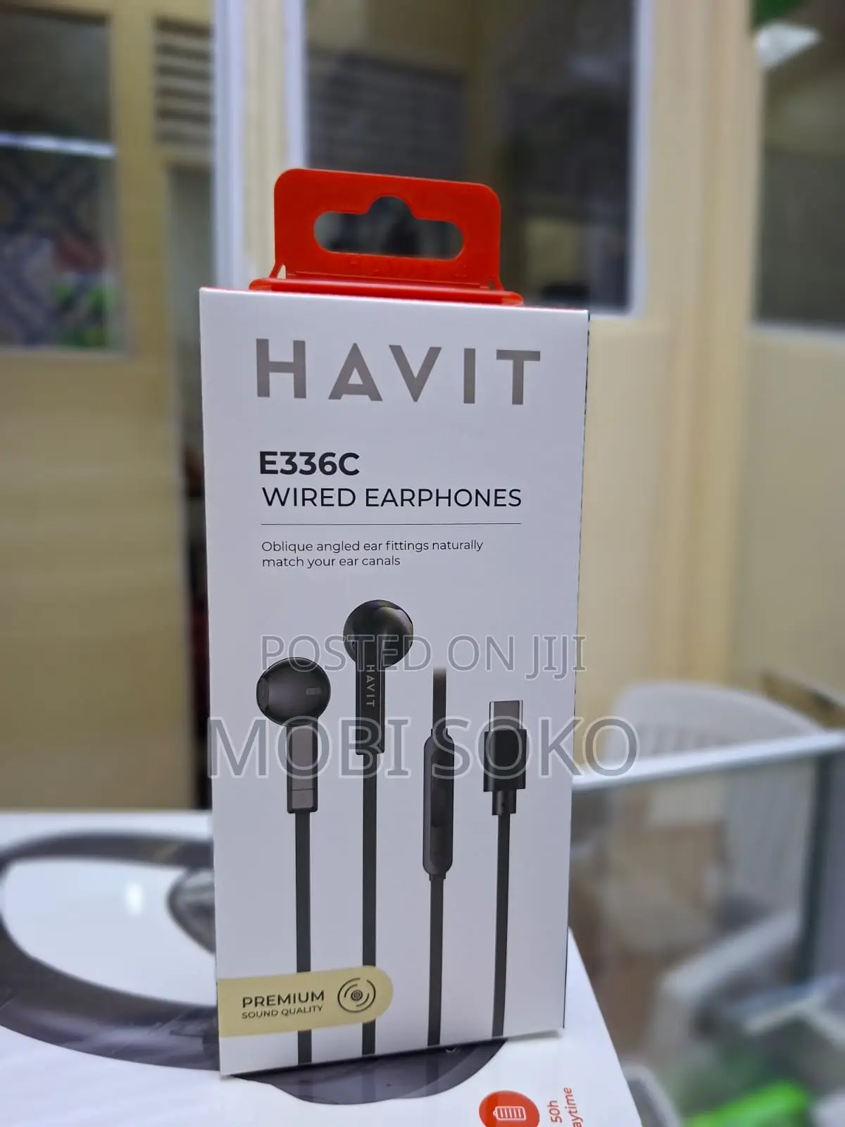 Havit E336c Sport Stereo Metal Bass Wired Earphones Type C