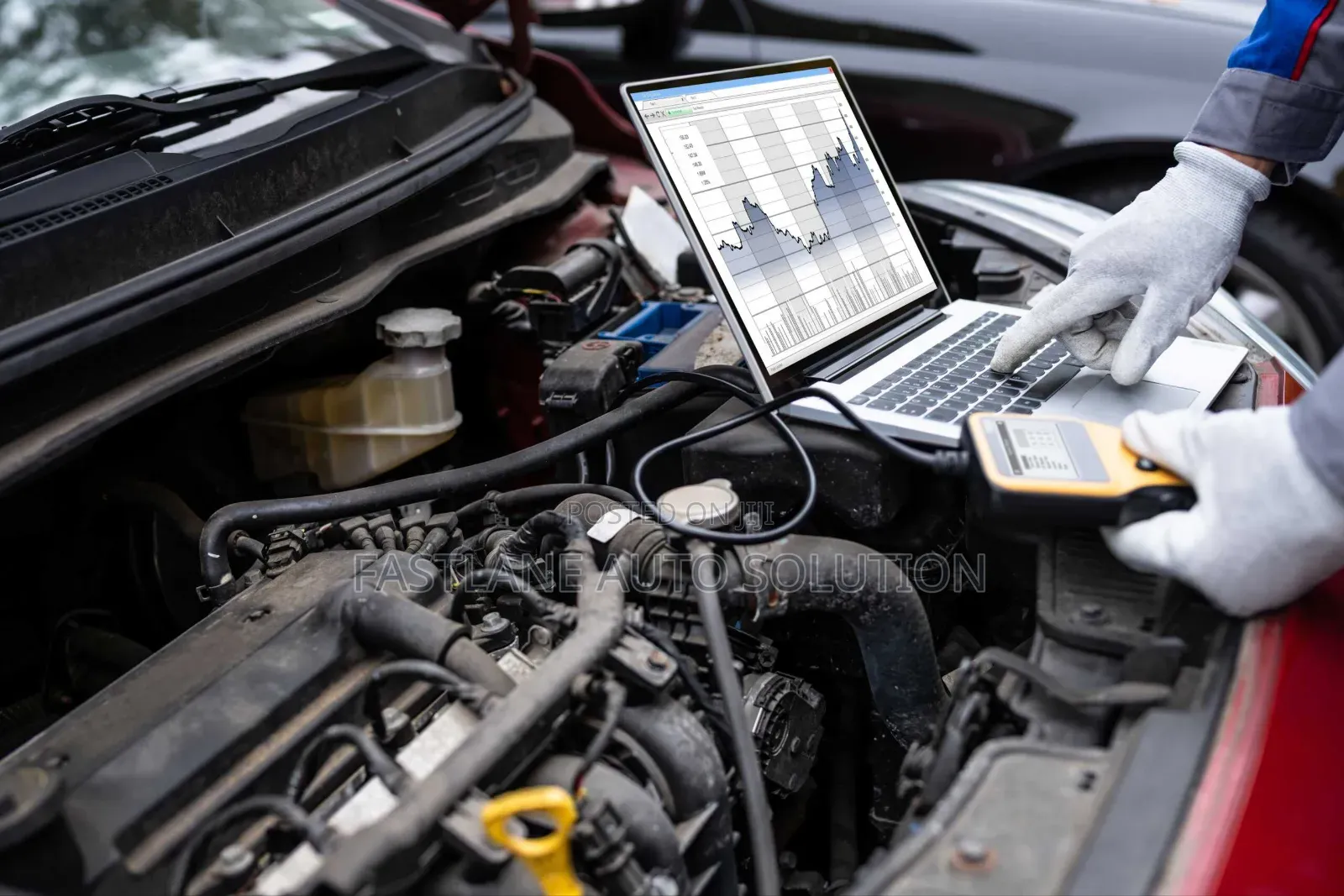Car Diagnosis Repair and Fixing.