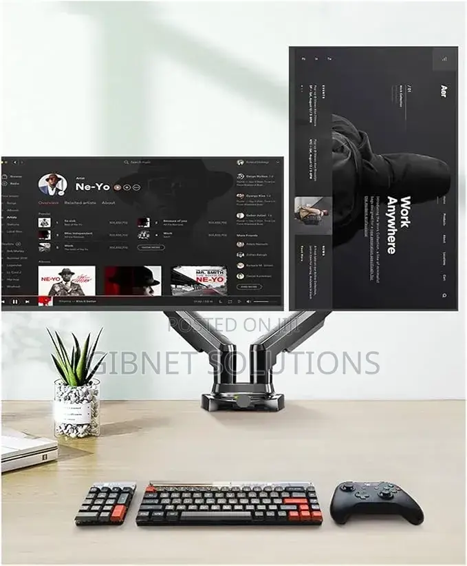 Dual Arm Monitor Stand