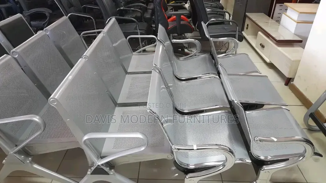 Metal Waiting Room Bench Chair