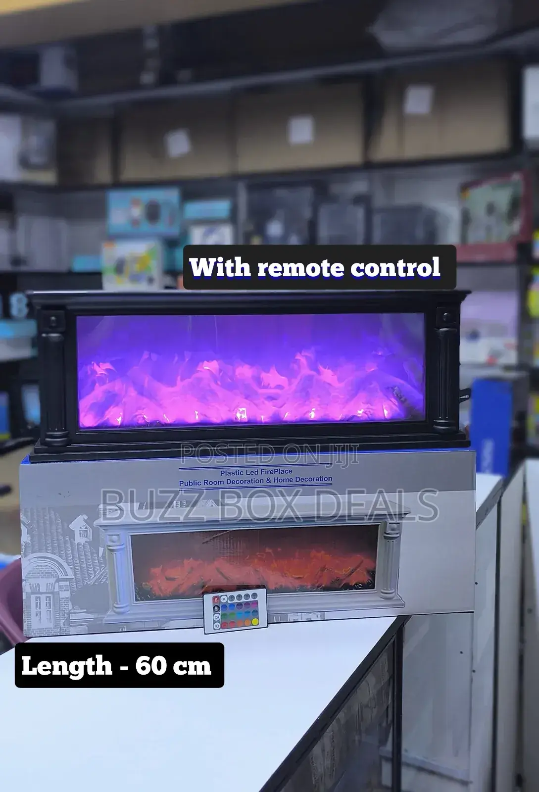Led Fireplace Lantern Decor
