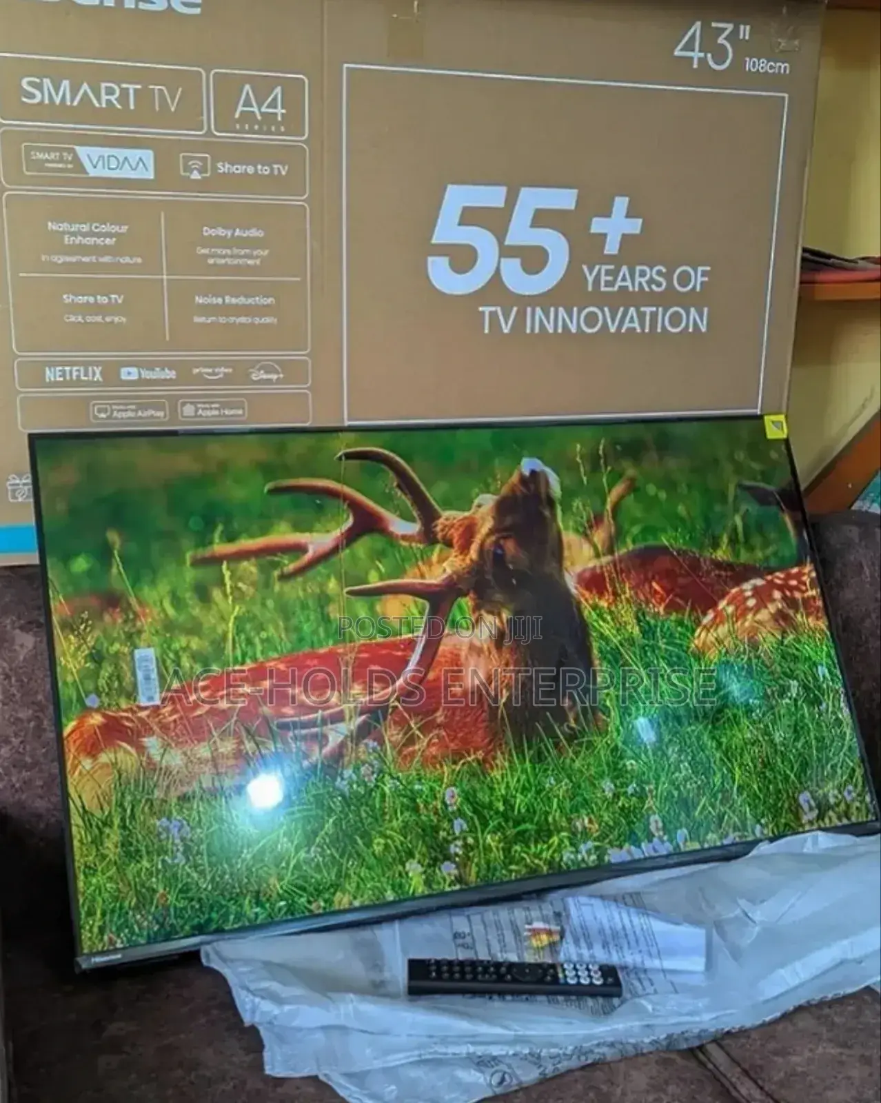 A4 Series - Hisense 43" Inches Vidaa Smart Os Tv (Qled)