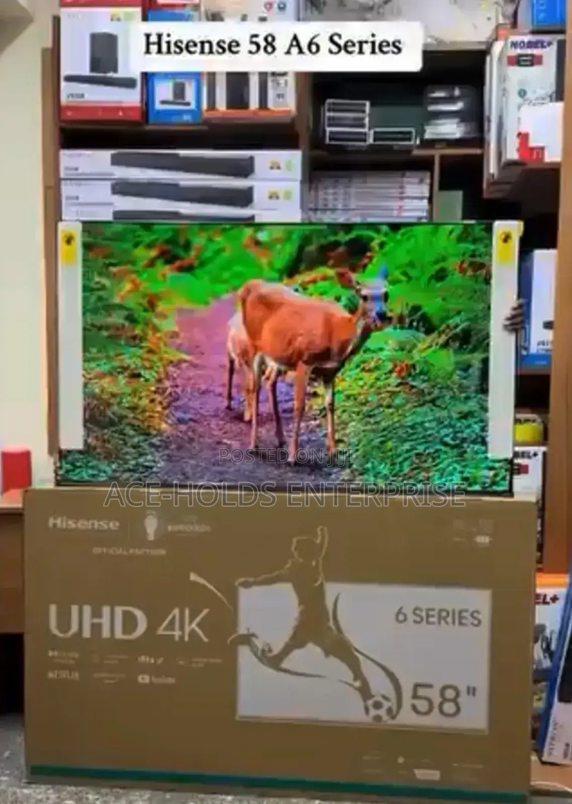 Uhd - Hisense 58" Inches Smart Vidaa Os - Frameless Tv Qled