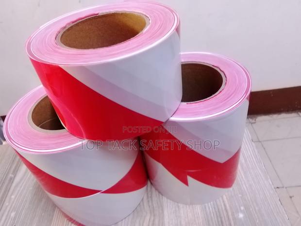Warning Tape White And Red