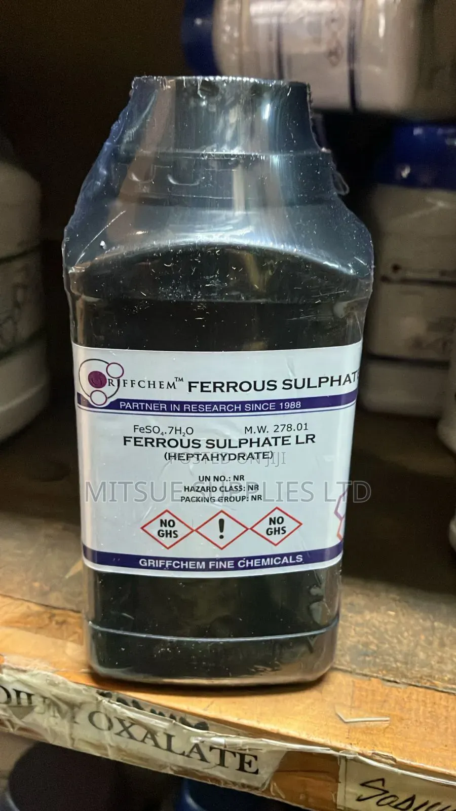 Ferrous Sulphate Heptahydrate Lr 500g Griffchem