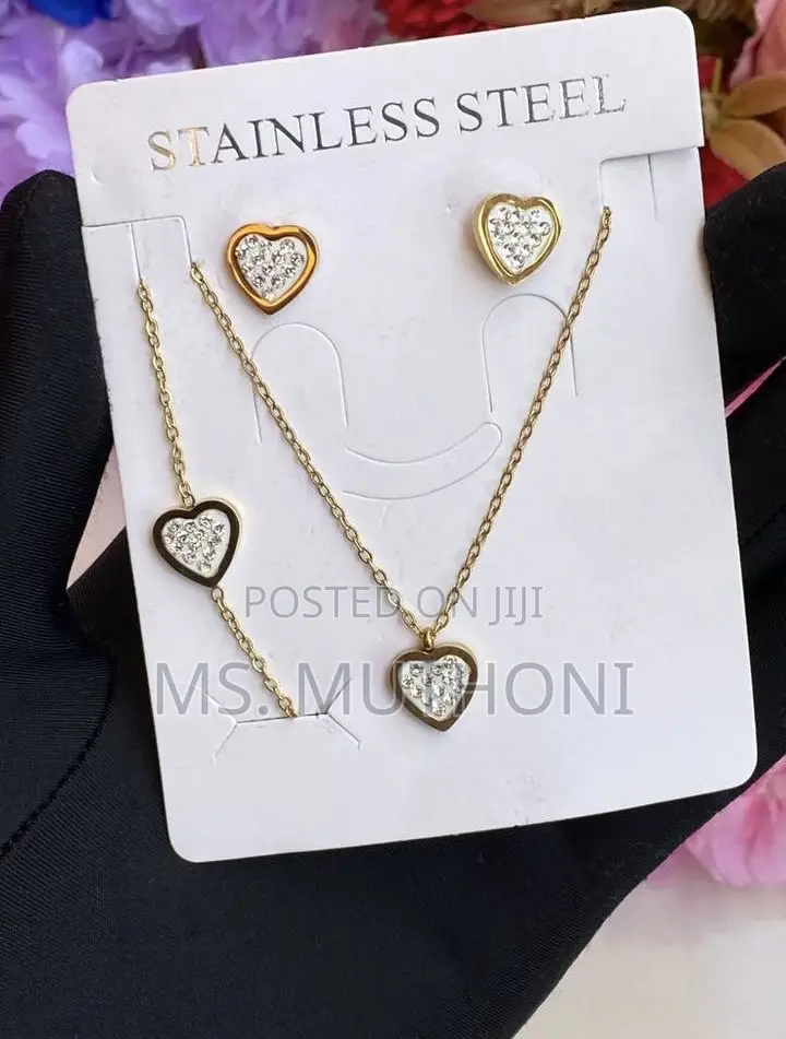 Simple Stainless Steel 3pc Jewellery Gift Sets *