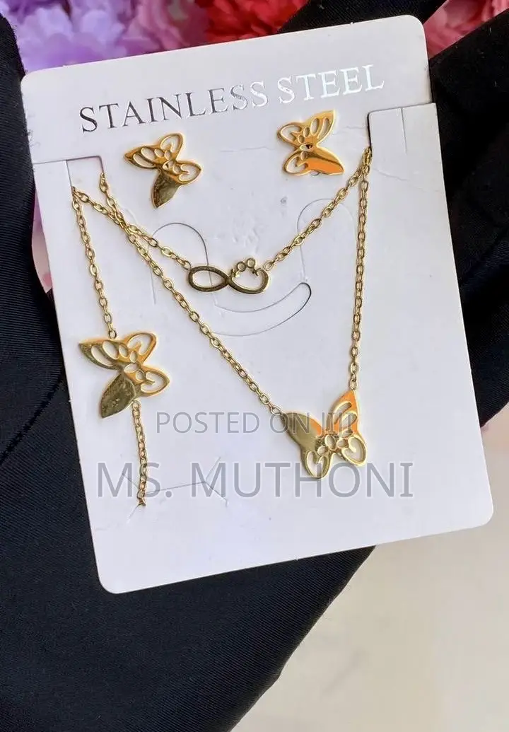 Simple Stainless Steel 3pc Jewellery Gift Sets *