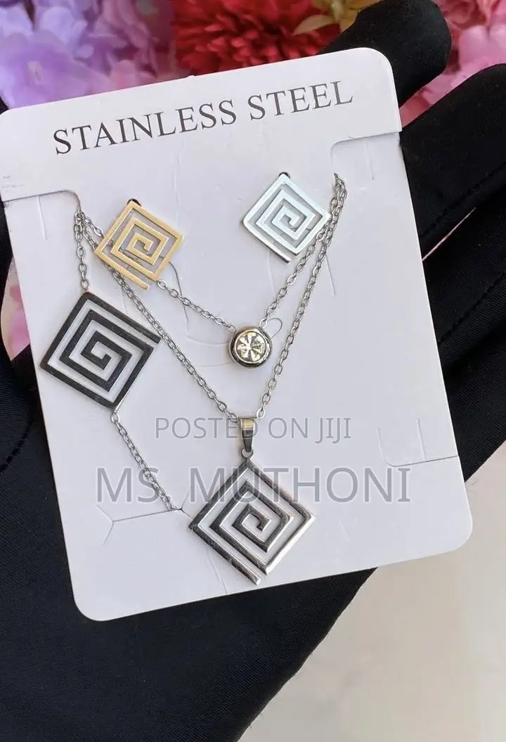 Simple Stainless Steel 3pc Jewellery Gift Sets *