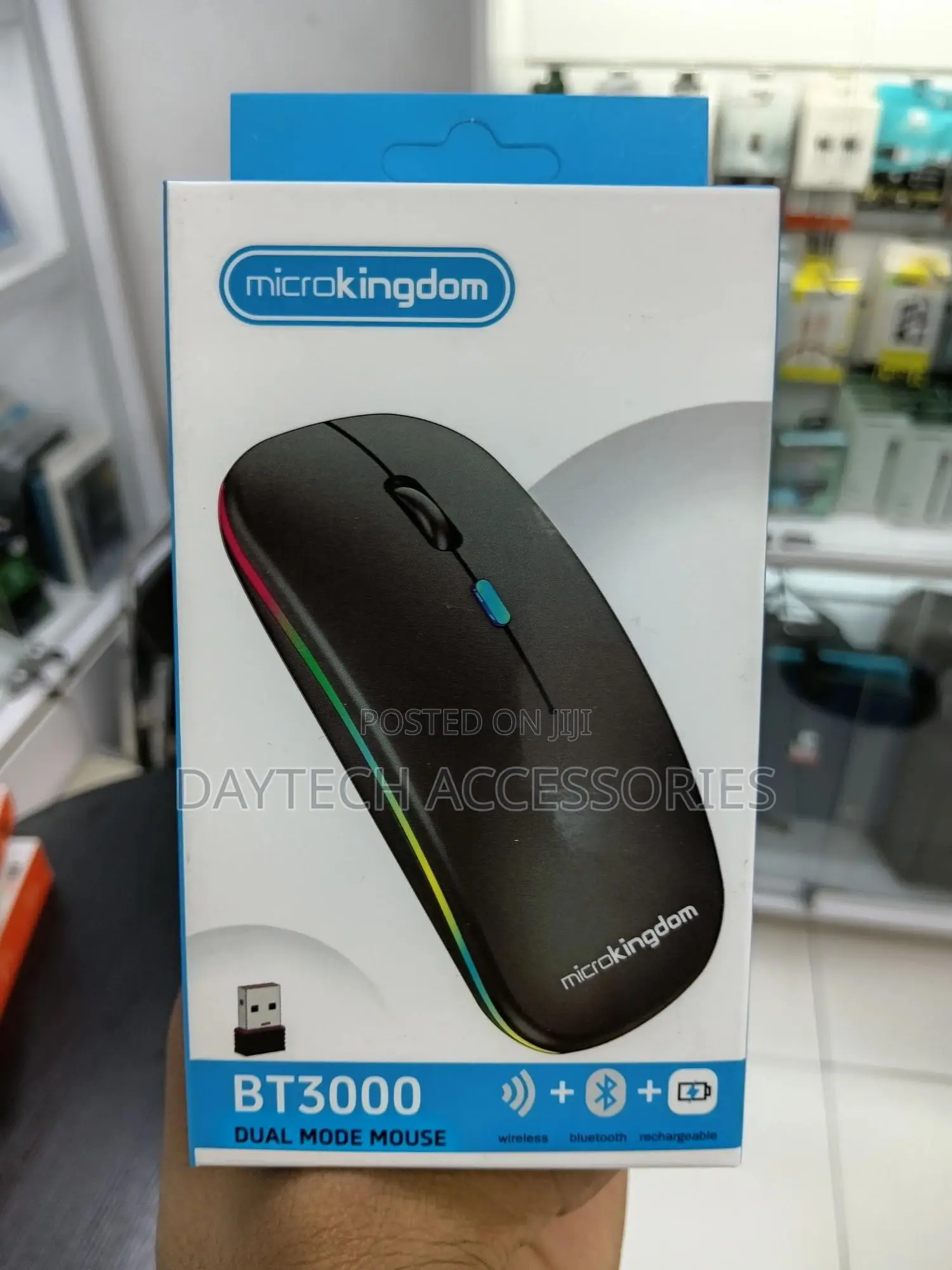 Microkingdom 2.4g Rechargeable Wireless Bluetooth Mouse Bt3000