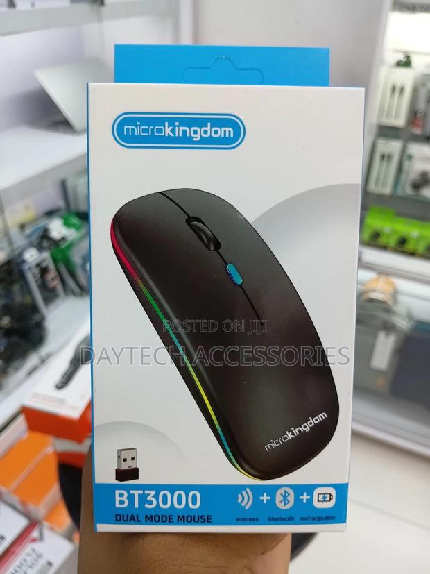 Microkingdom 2.4g Rechargeable Wireless Bluetooth Mouse Bt3000 - thumbnail 2