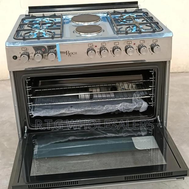 Roch 90x60 Gas Cooker Reck-9042-Ss 4g+2e Turkey
