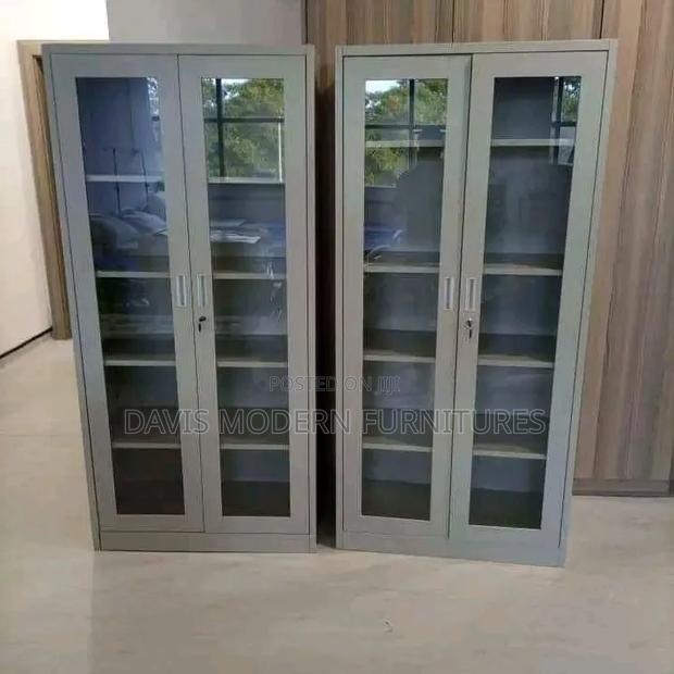 Tall Grey Metal Filling Cabinet