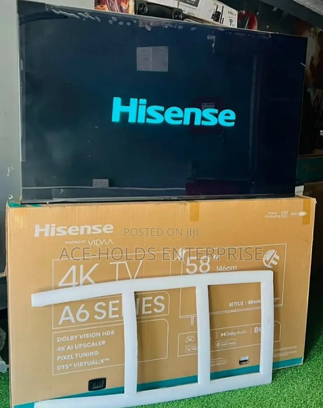 (146cm) Hisense 58 Inch Vidaa Os Smart Tv Qled - A6 Series