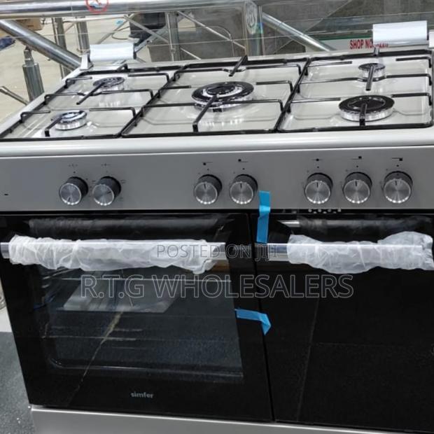 Simfer 5 Gas Burner 90x60 Cooker Fb9504segr