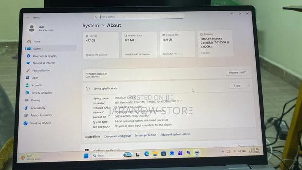 Laptop Dell Latitude 9420 16GB Intel Core i7 SSD 512GB - thumbnail 3
