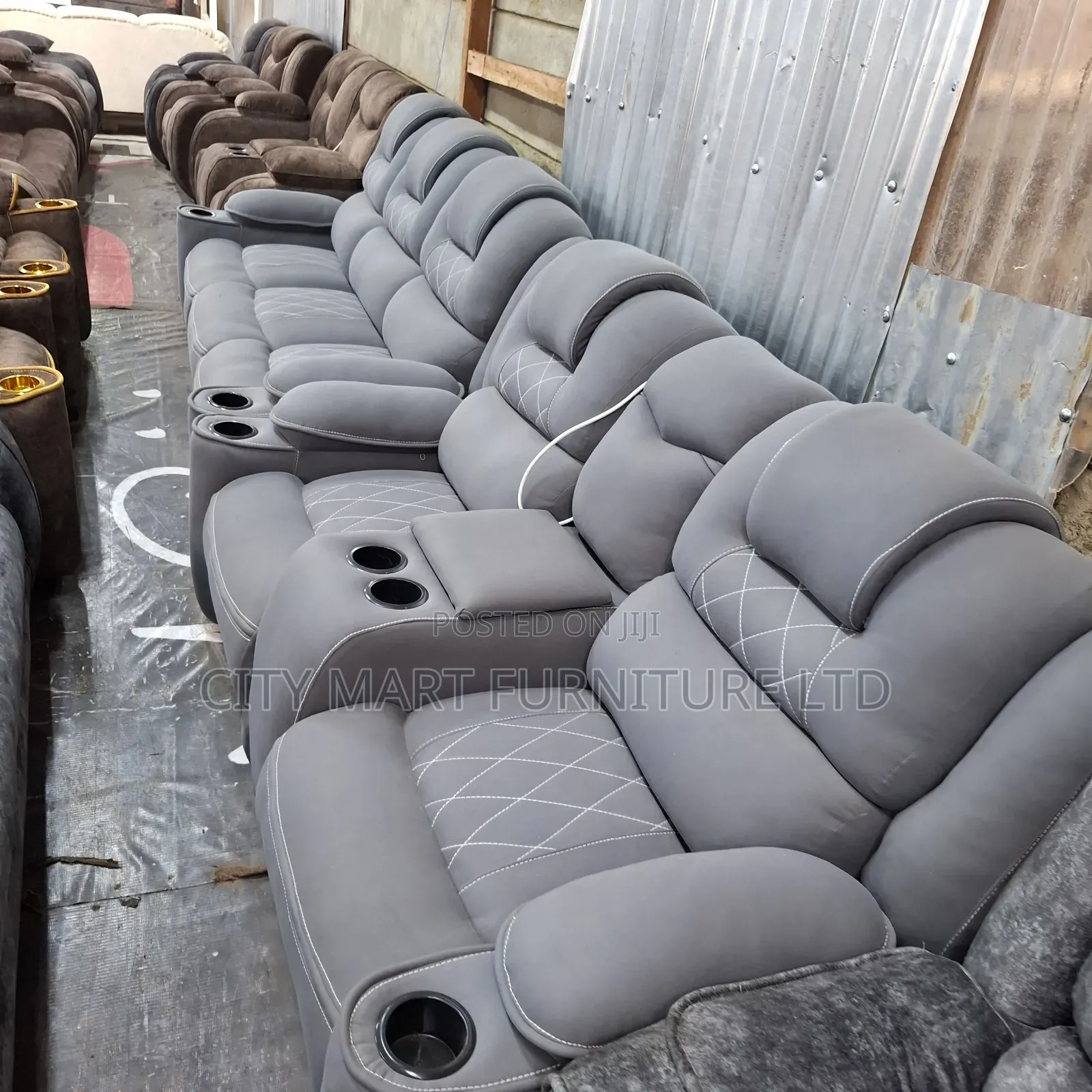Modern 5-Seater Semi-Recliner Sofas Offers 