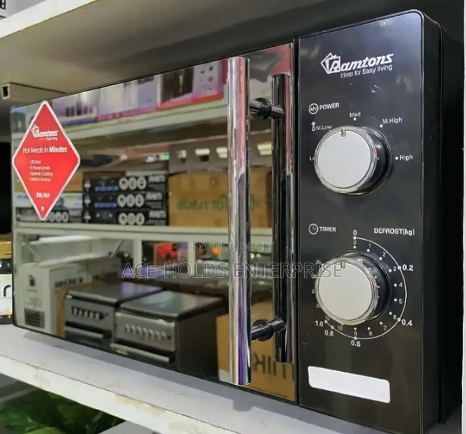 Ramtons Rm/459 - (Manual) Glass Microwave, 700w - 20 Litres