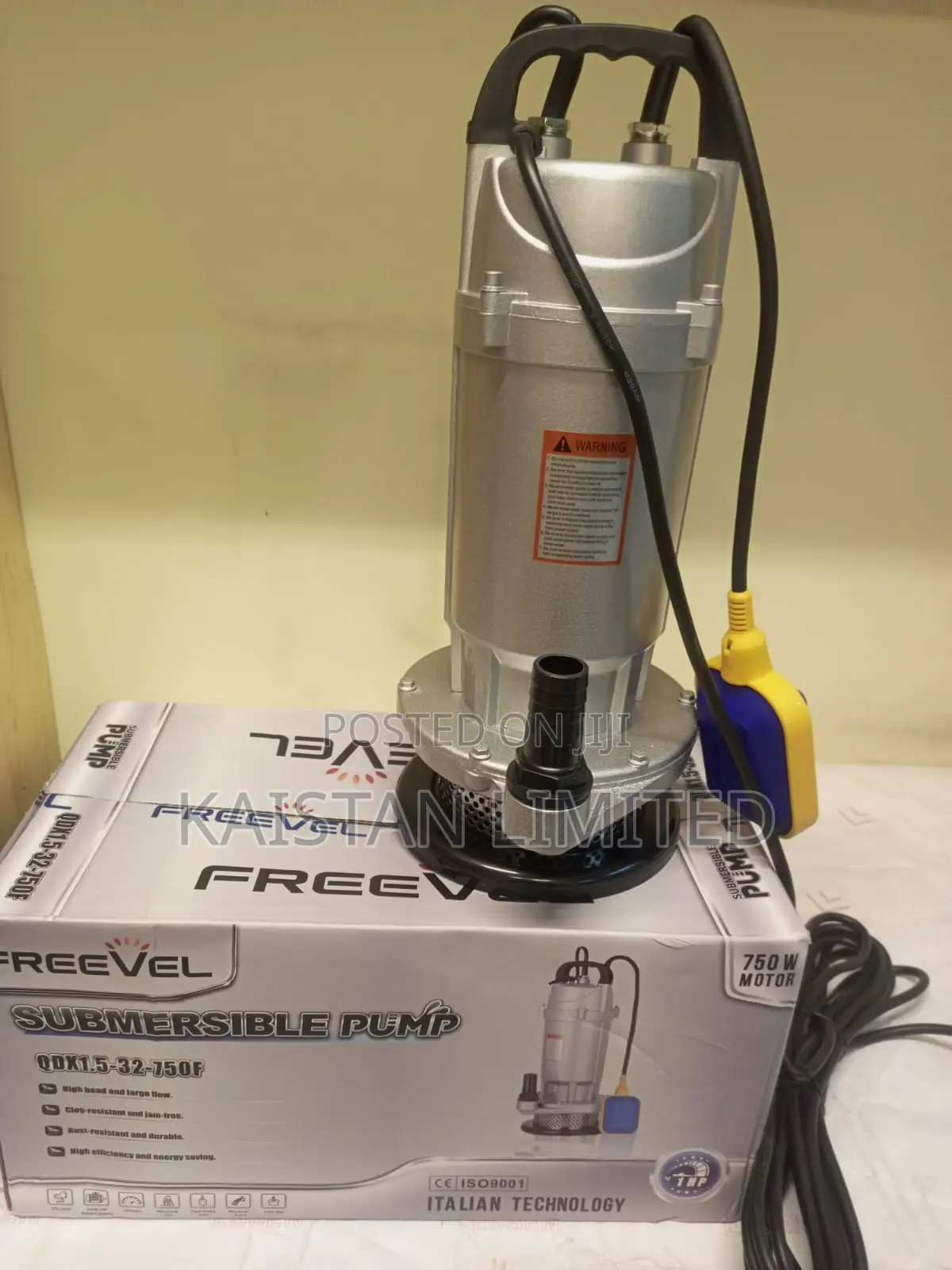 Freevel 1hp Submersible Water Pump – Qdx1.5-32-750f (750w)