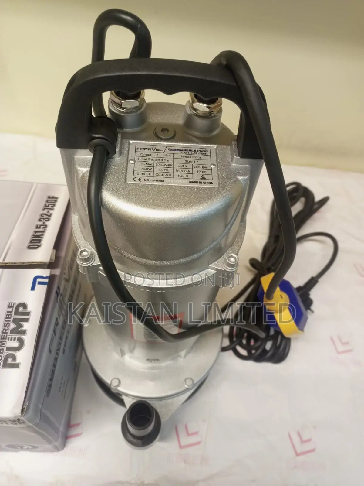 Freevel 1hp Submersible Water Pump – Qdx1.5-32-750f (750w)