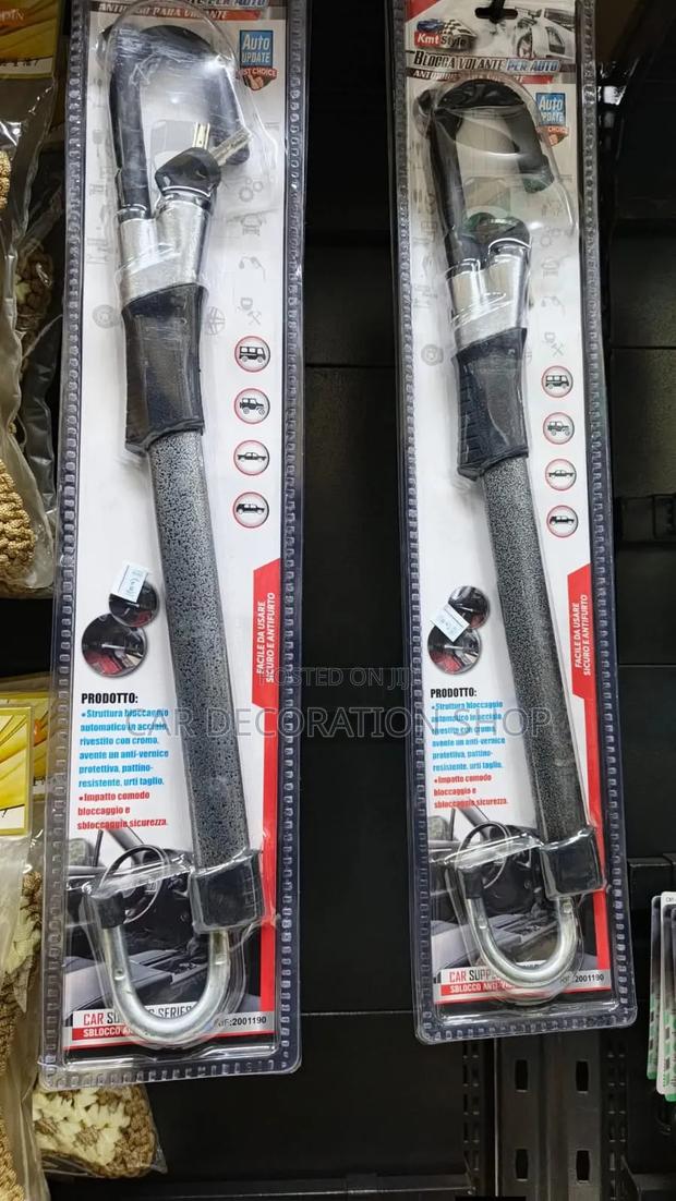 Antitheft Lock Designed 2 Secure Steering Wheel 2brake Or Clutch Pedal